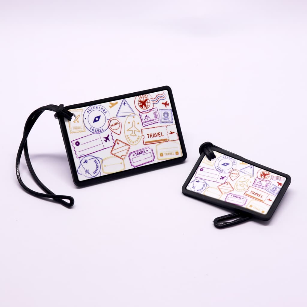 KIT COM 2 TAGS DE MALA - CARIMBOS