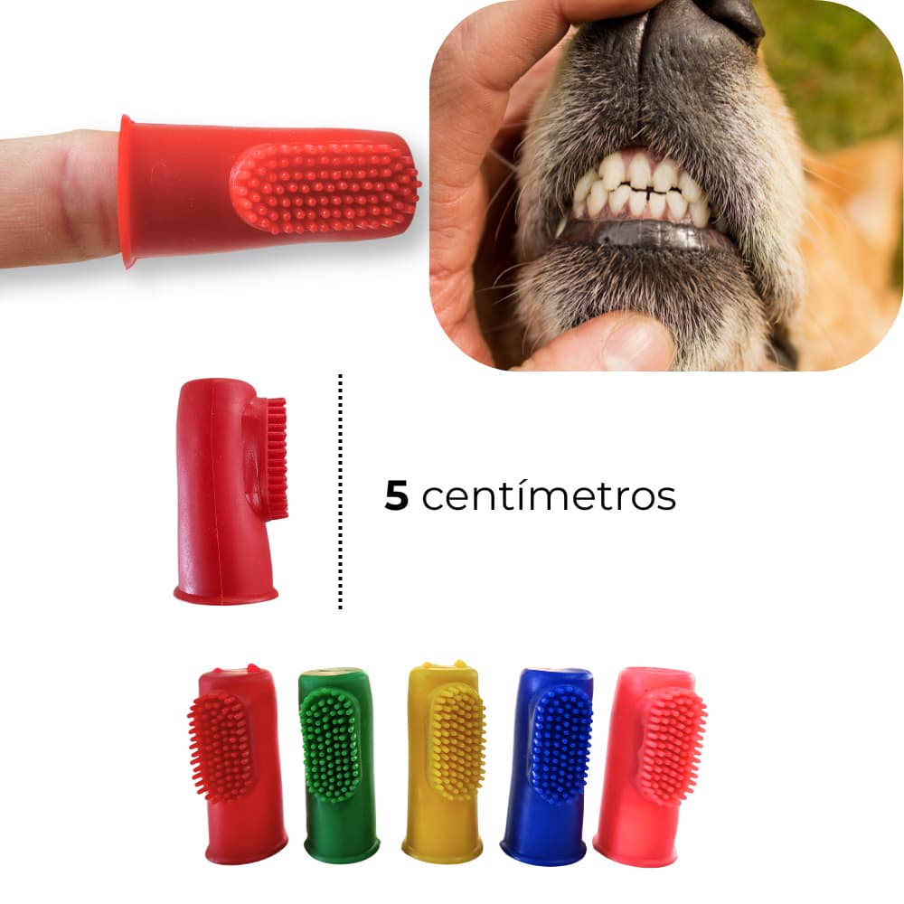 Dedeira escova dental kit 2 un. escova para cachorro e gato