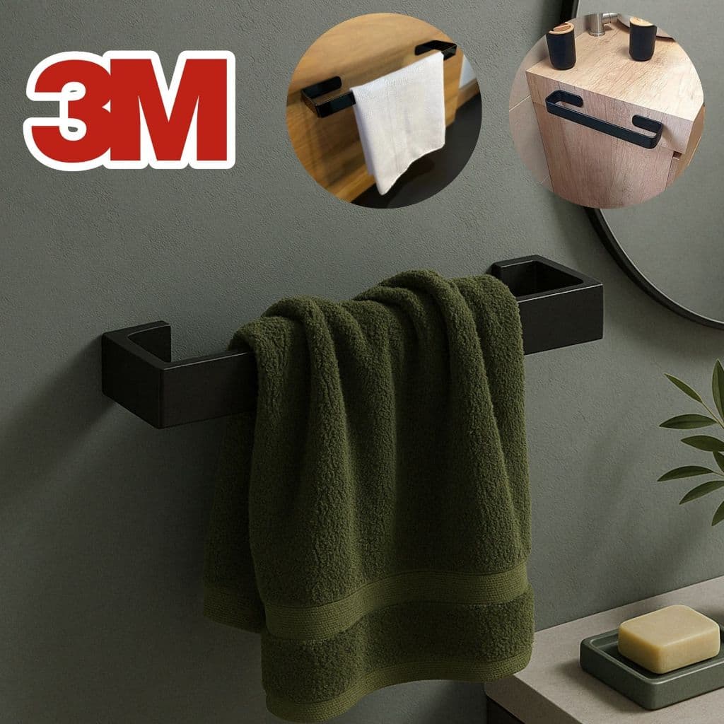 Suporte Toalha de Rosto Banho Banheiro Lavabo de Acrílico Moderno Sem furo