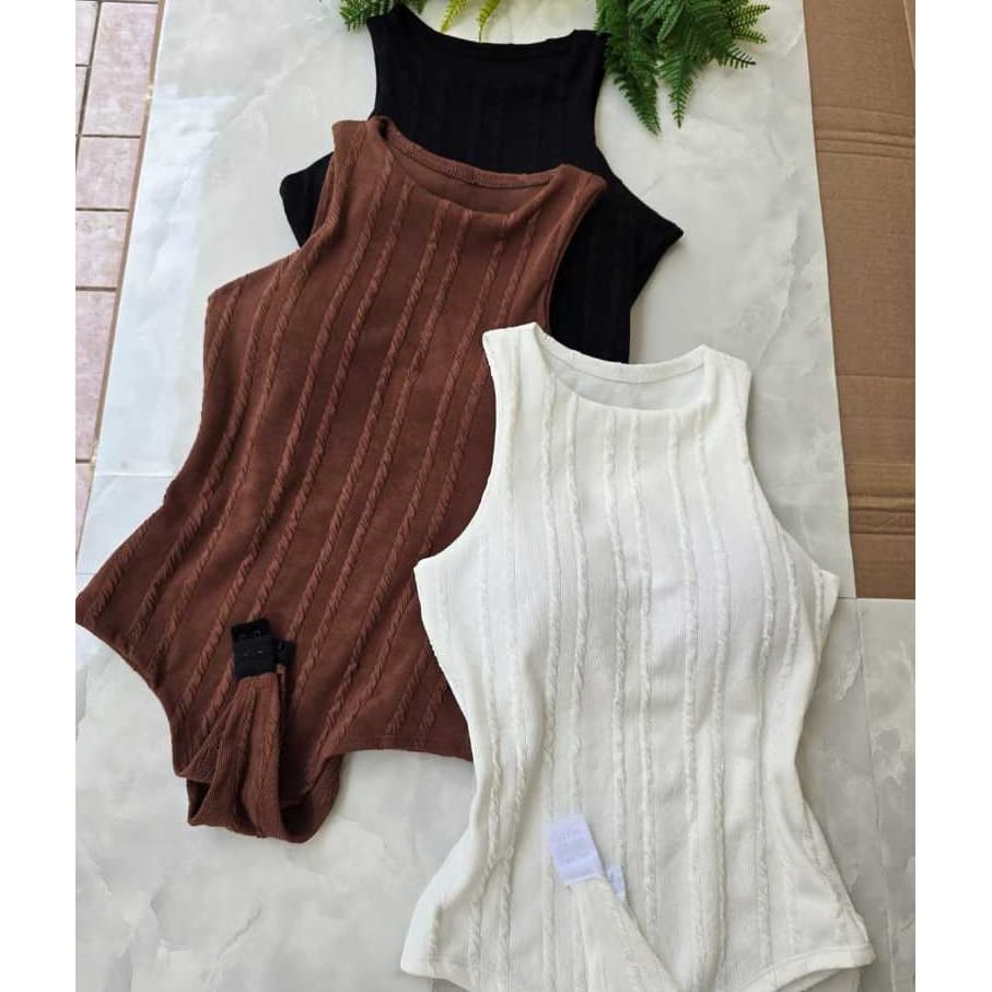 Body Regata Feminino Bory com Bojo Tecido Ribana Prime CONFORTAVEL