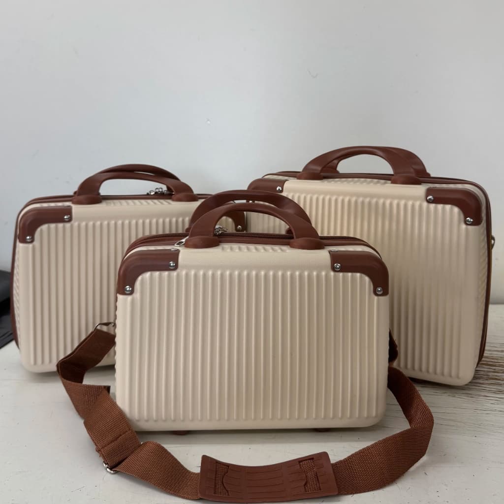 Frasqueira\Maleta de maquiagem à prova d'água para viagem, organizador de viagem, joia prática para codigo:260