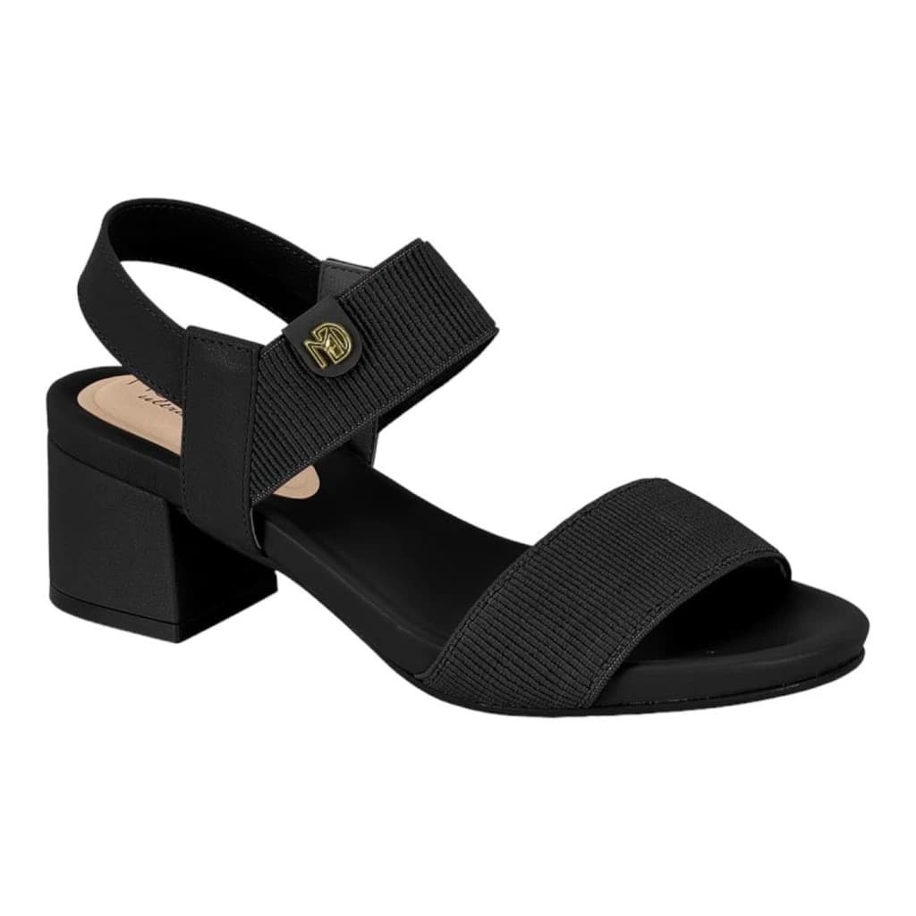 Sandalia Modare Salto Bloco Baixo Feminina Conforto Tiras Original