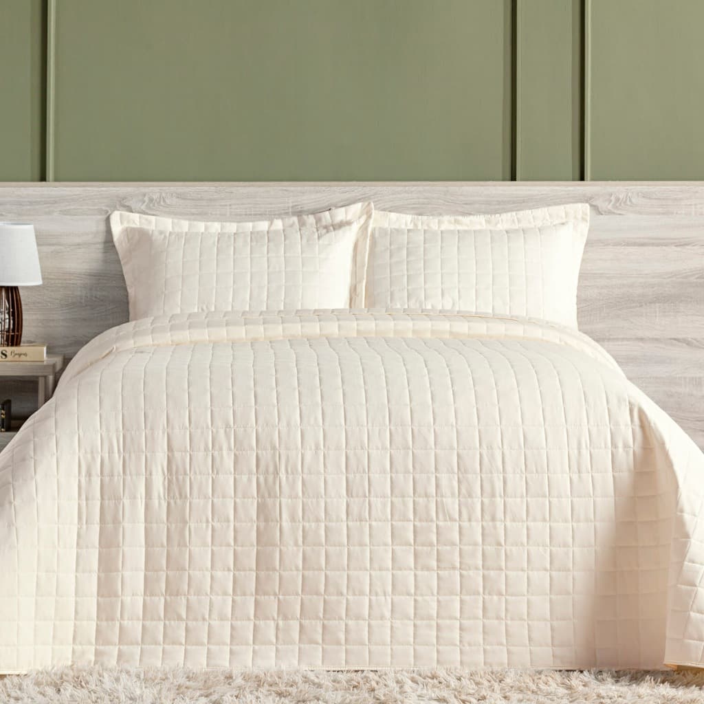 Cobre Leito Toque Aveludado Percal 300 Fios Colcha Solteiro Casal Queen King 2 e 3 Peças