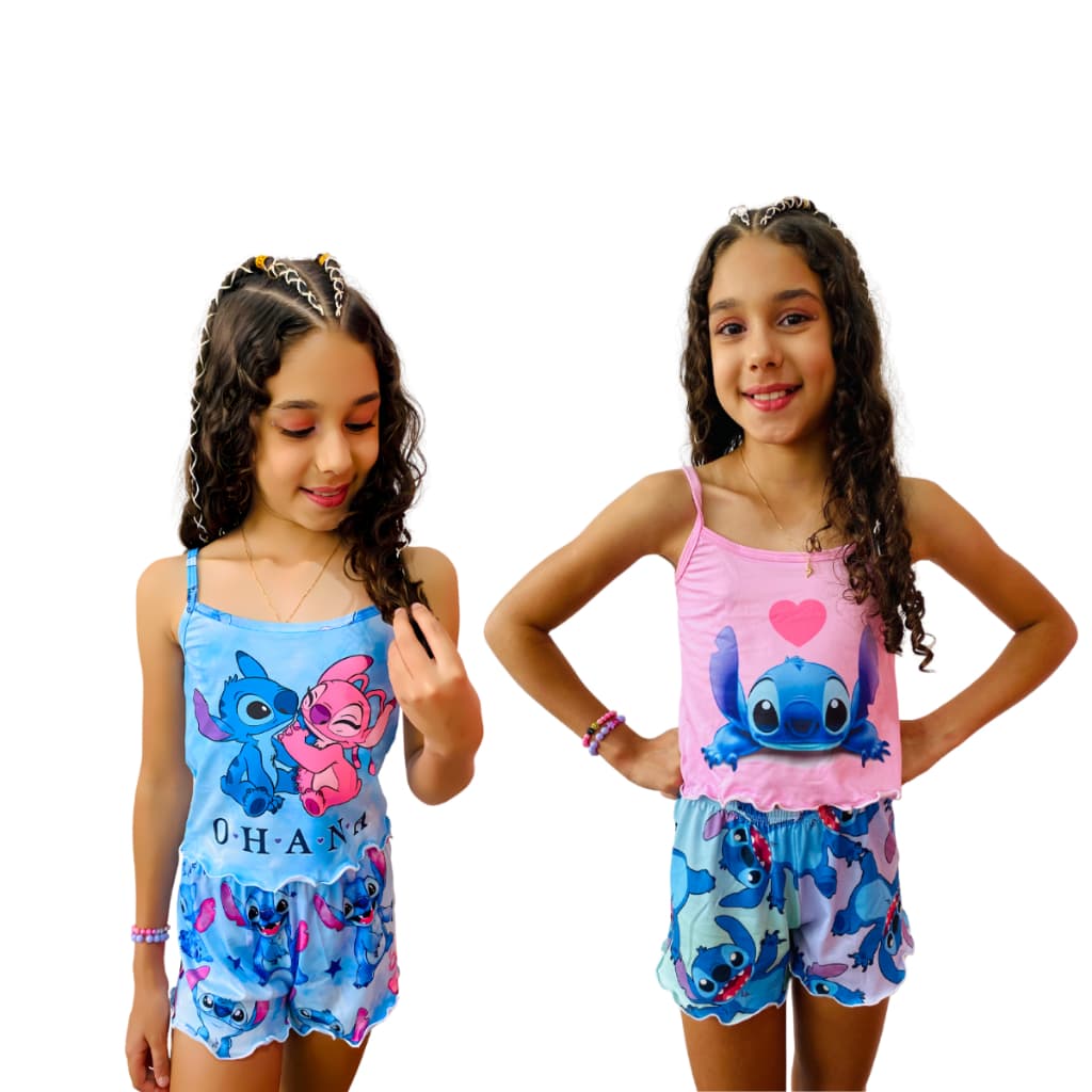Pijama Infantil Feminino Ondinha Roupa de De Dormir Personagem
