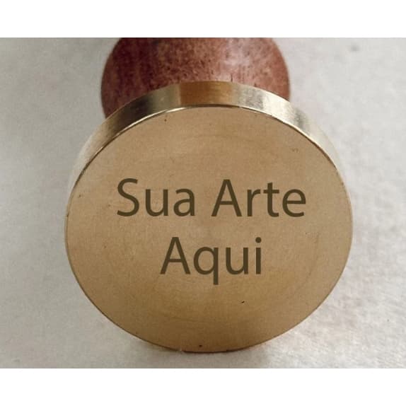 Sinete Personalizado para lacre de cera e ou chocolate carimbo de metal