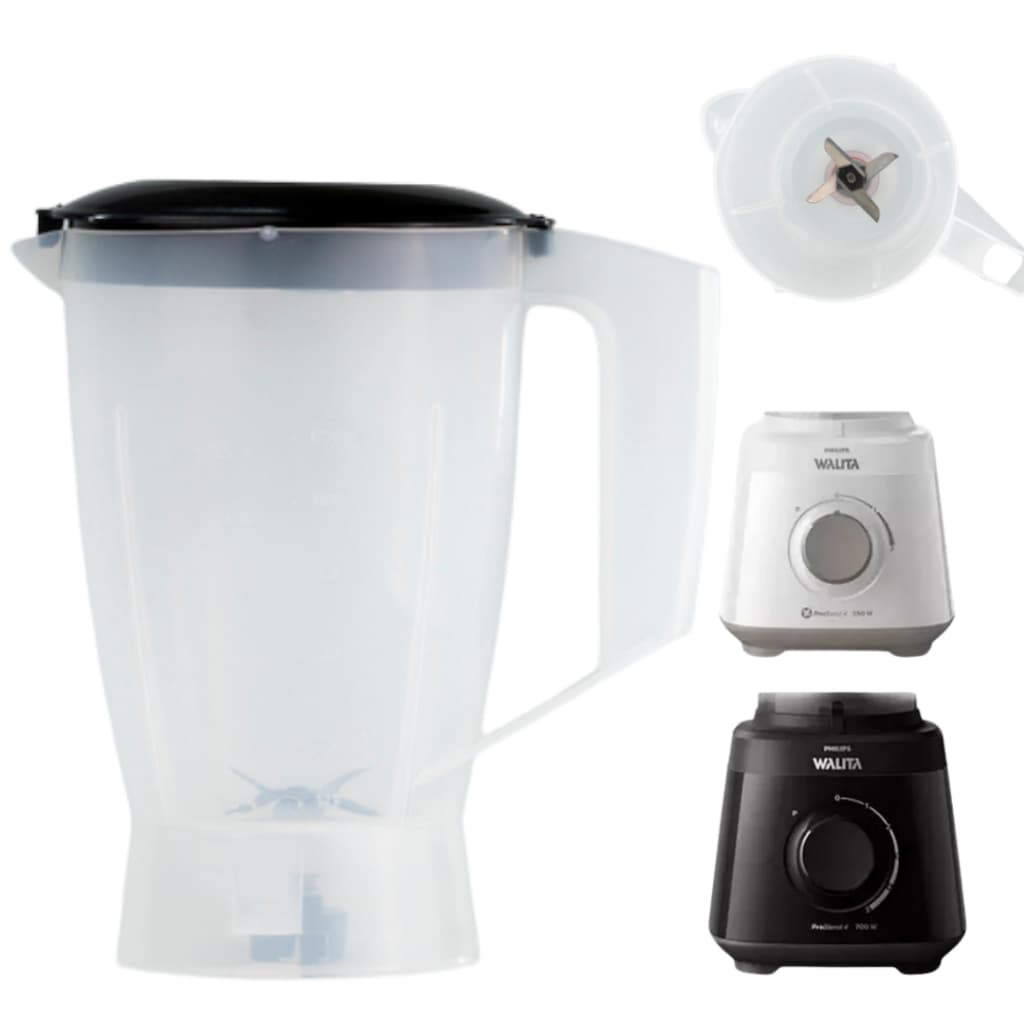 Copo WALITA PROBLEND 4 RI 2110 Translúcido com Tampa Preta