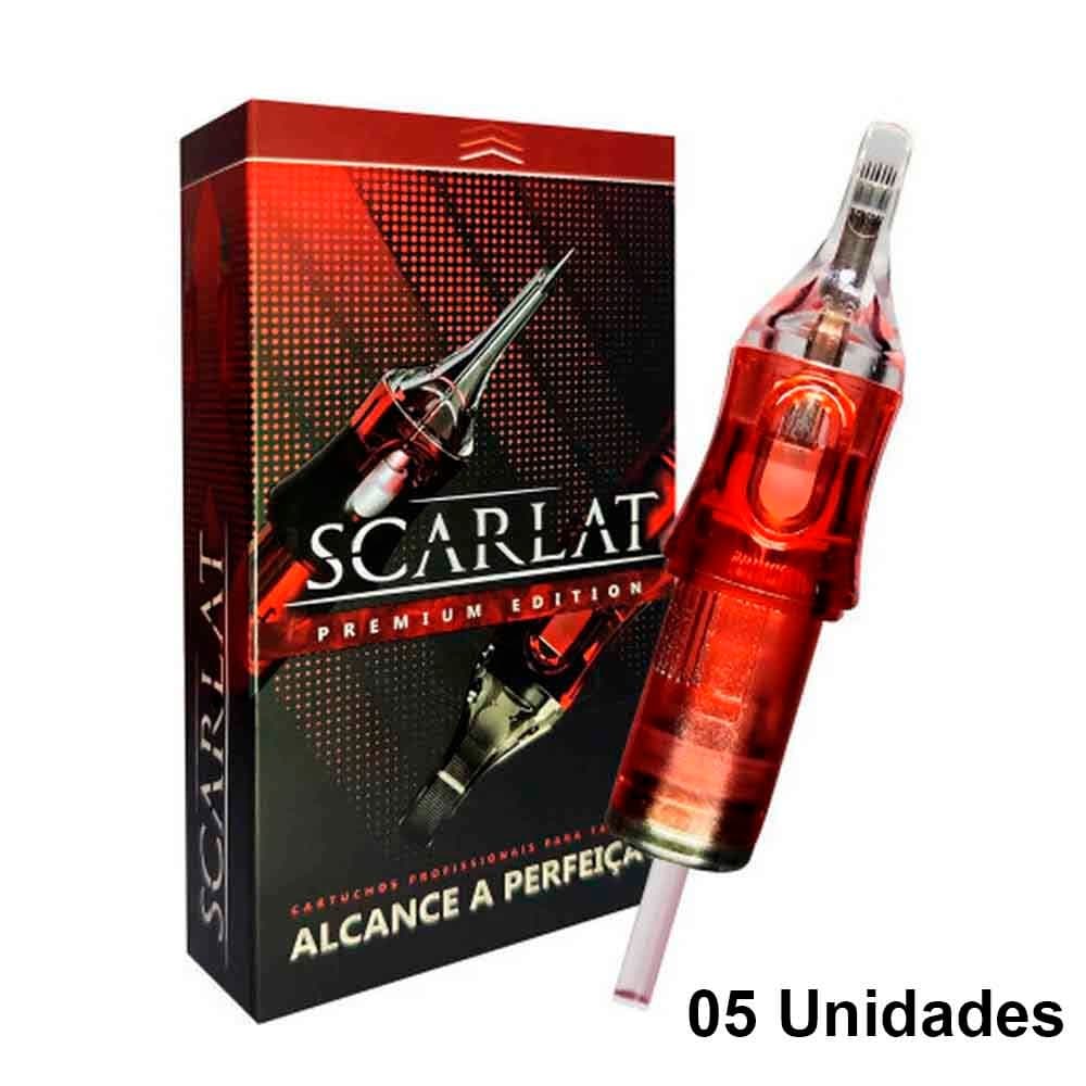 Cartucho Scarlat Tattoo para Tatuagem Tattoo - 5 Unidades