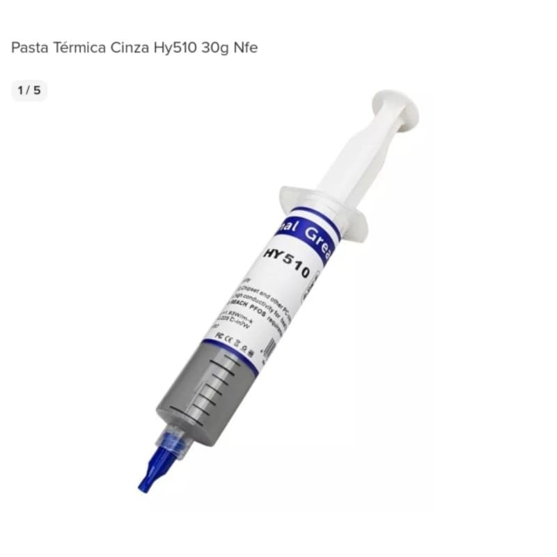 pasta térmica 30g e 15g.