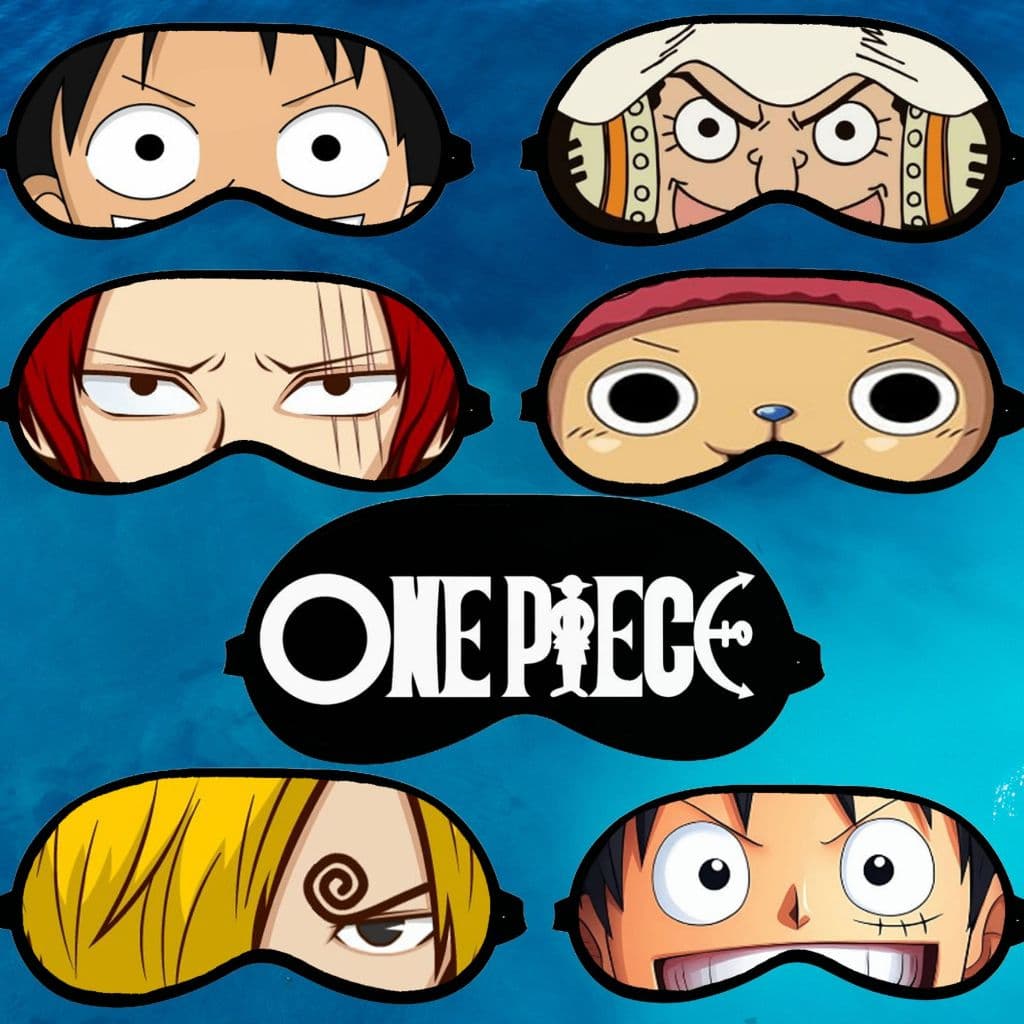 Máscara de Dormir Anime One Piece Tapa Olhos Personalizado Personagens Confortável Viagem Sono