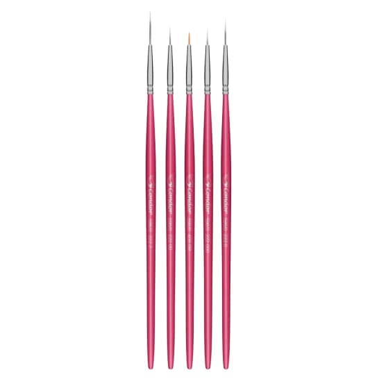 Kit 5 Pincéis Fino Acabamento (Liner e Filete) Condor - Ref 596/0