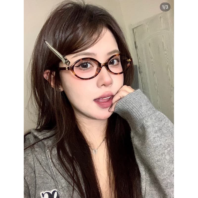 óculos de armação Sem Grau redondo feminina Retrô modelo novo