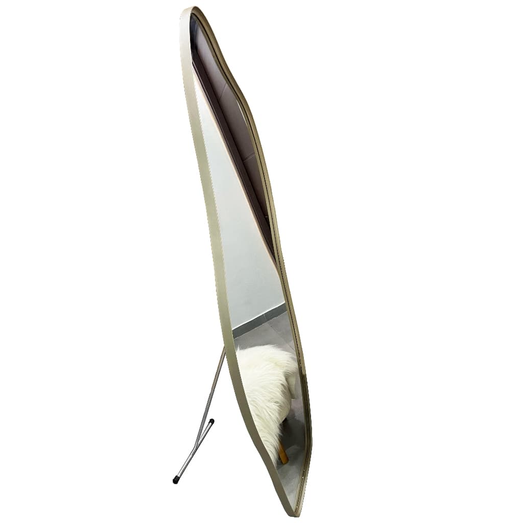 Espelho Flame Metal 150x60cm 170x70cm Corpo Inteiro Com Suporte de Chão Moldura Metal Salão Quarto Sala Decorativo