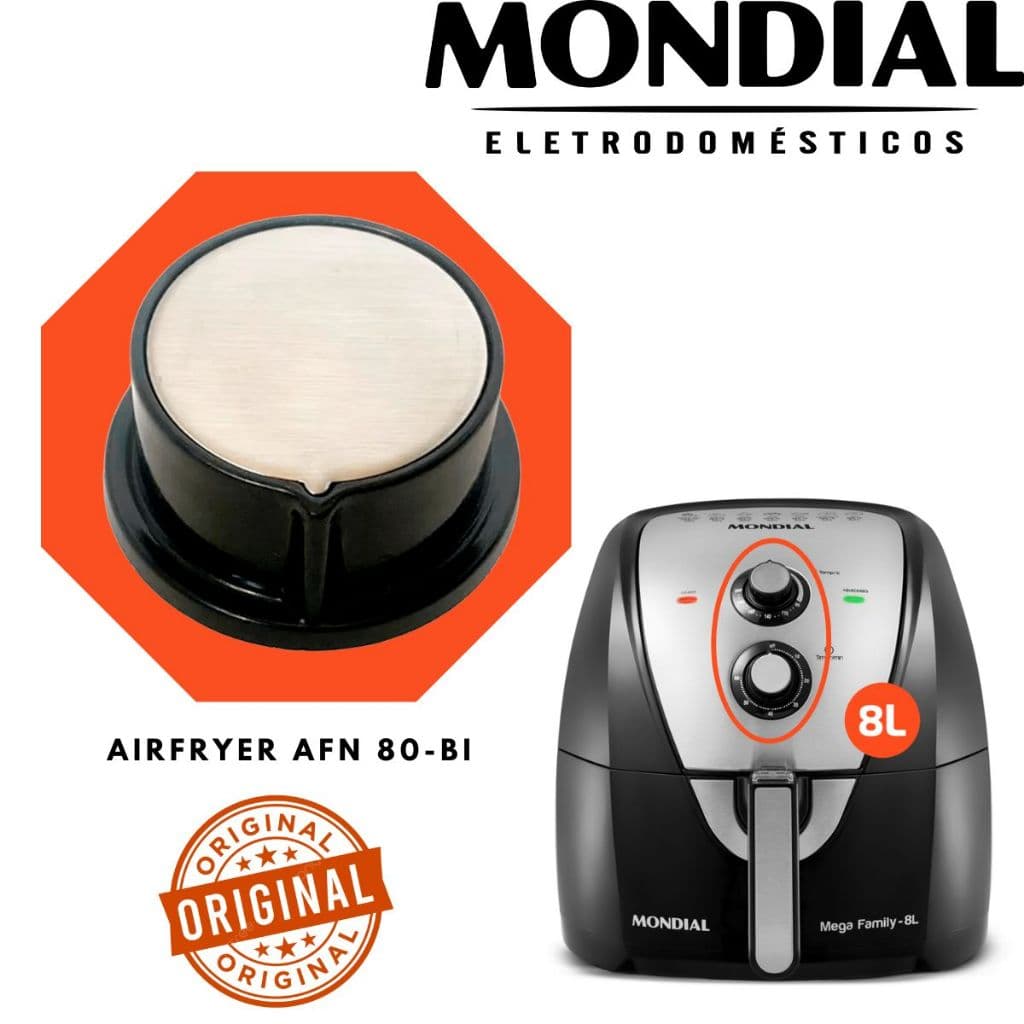 Botão Knob Airfryer Mondial Afn-80-bi 100% Original