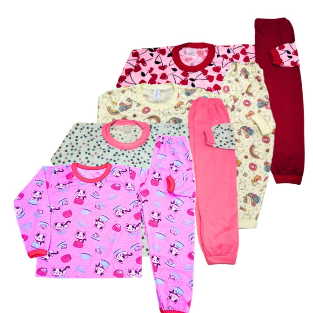 Roupa infantil de dormir Pijama Infantil crianças MENINAS