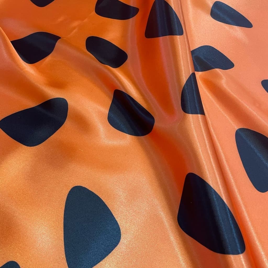 5 metros - Tecido Cetim Estampado Flinstones Digital 1,40m Decorações fantasias e festas