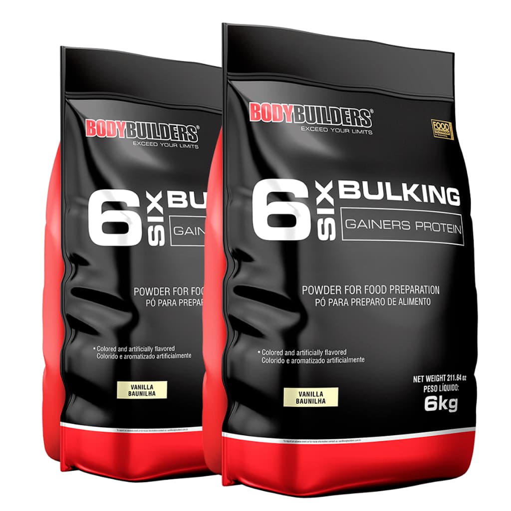 Kit 2x Hipercalórico 6 Six Bulking 6kg - Bodybuilders