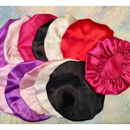 Kit 12/24/36/48 Unidades Touca de Cetim Antifrizz TAM unico