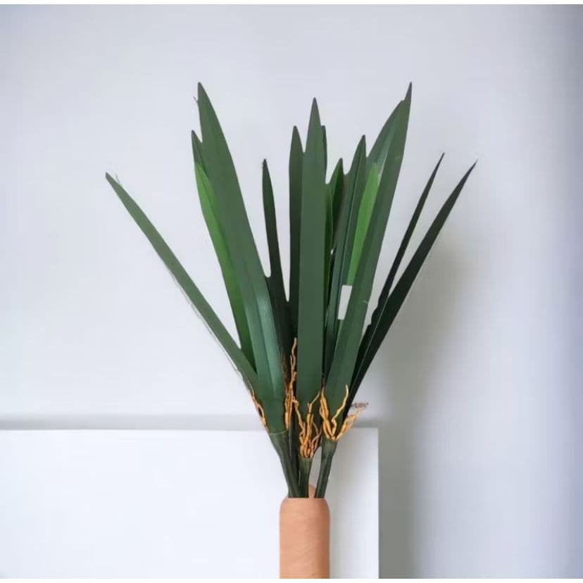 Folha de Orquídea 40 cm Comprida Folha Verde Complemento para arranjos