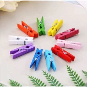 Kit 100/200/300/400/500 Mini pregador / Mini prendedor 3,5cm pacote Varal De Foto Mural