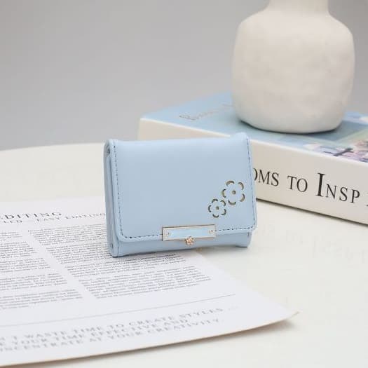 Carteira Pequena Feminina Fofa Animal Multi-Cartão Com Três Dobras D462 LING