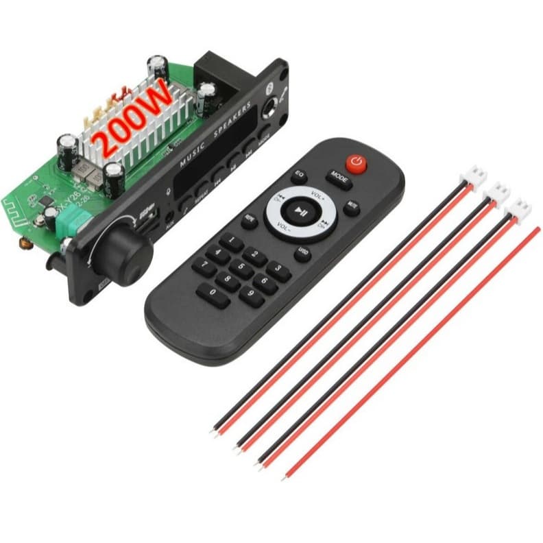Placa Decodificadora Bluetooth 200W Karaokê MP3 SD FM