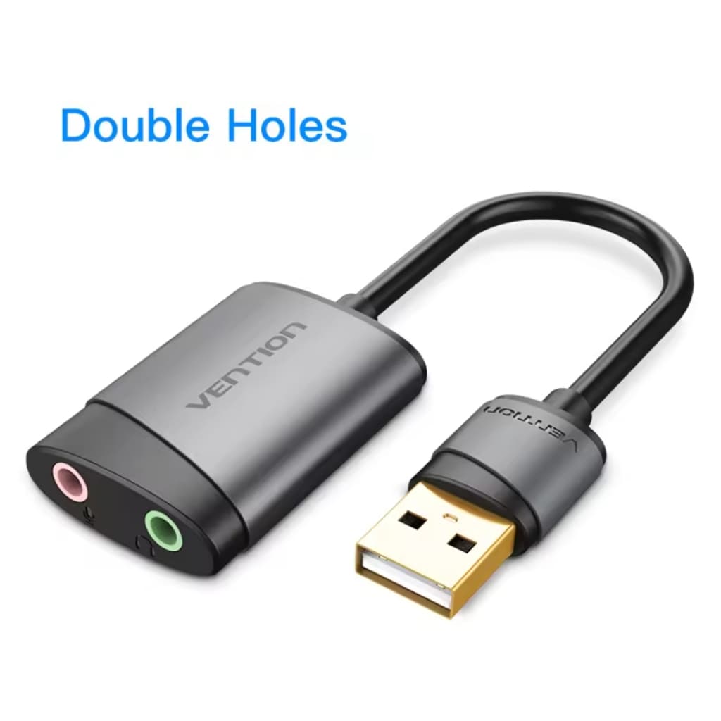 Vention placa de som usb externa 3.5mm adaptador usb usb para microfone alto-falante interface de áudio para computador