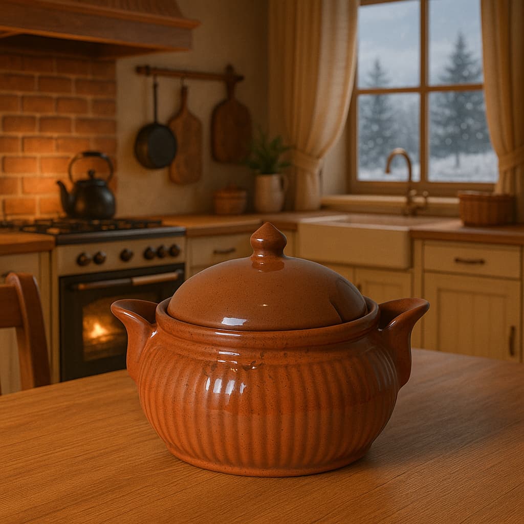 Sopeira Imperial de Cerâmica 4,5 Litros Louça Decoração Sopas Feijoada Mesa Posta Restaurante