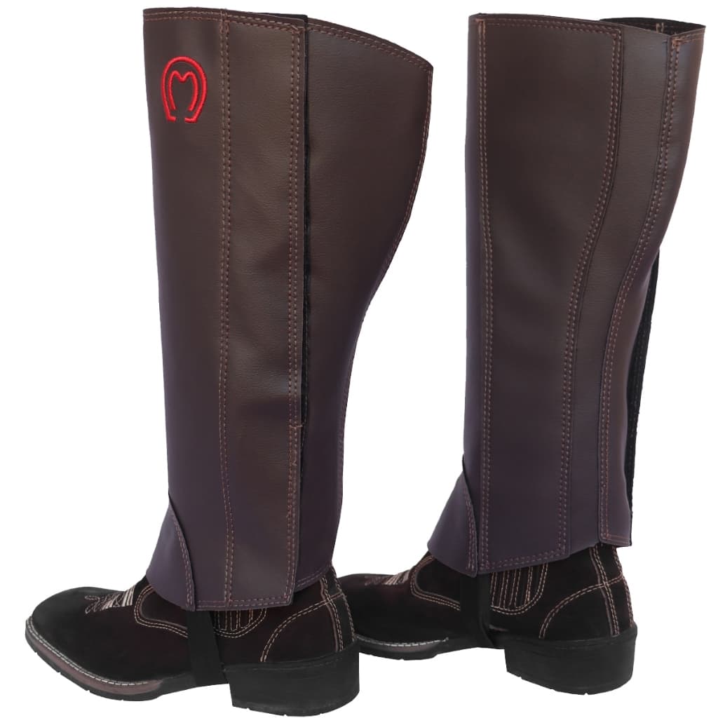 Perneira de Couro sintético Marrom Mangalarga marchador