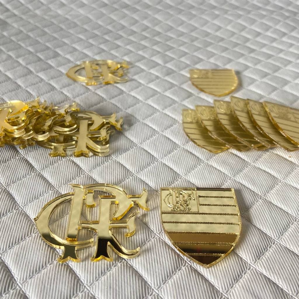 APLIQUE ESPELHADO SIMBOLO  APROXIMADAMENTE 4CM PACOTE COM 10 UNID OU MAIS