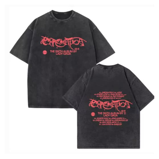 Camiseta Camisa Blusa Algodão Unissex Lady Gaga-Harajuku unissex impresso manga curta algodão t-shirts, música fãs prese