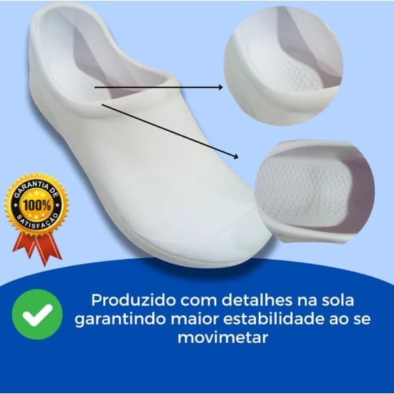 Sapato Profissional Babuche Serviço Sandália Sapato Fechado Impermeável Super Leve