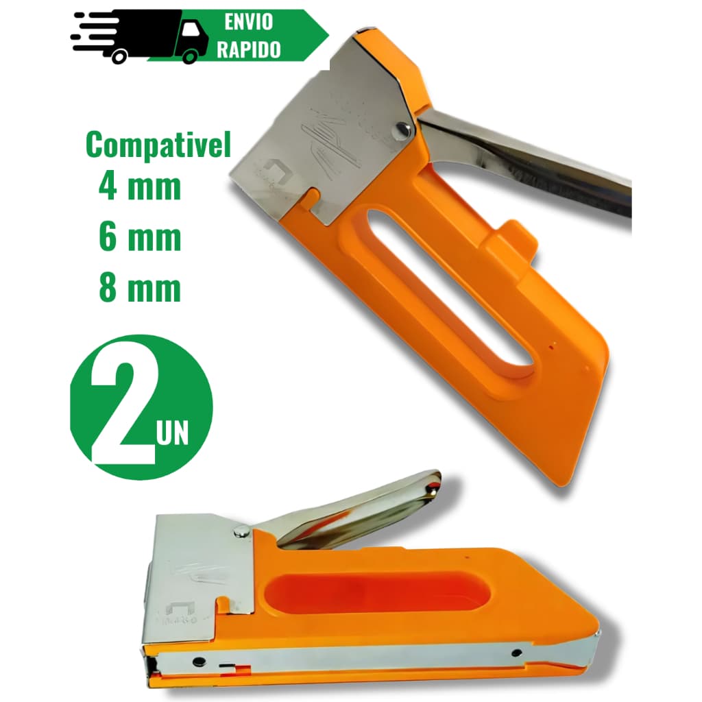 Kit De Grampeador de Tapeceiro Alta Pressão Manual Profissional Capacidade de  grampos 4 MM 6 MM 8MM