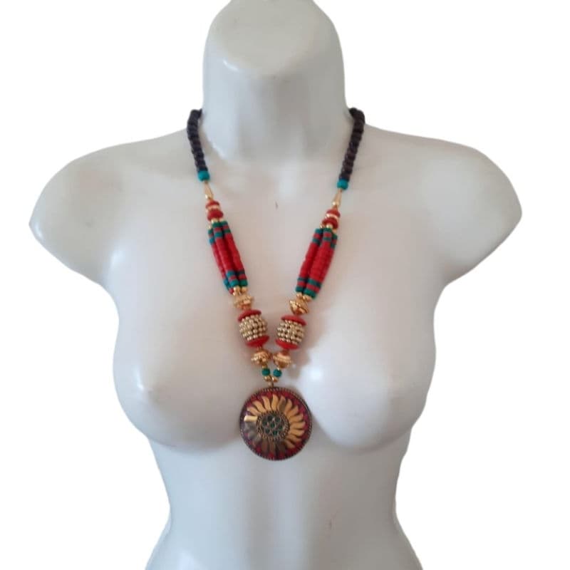 Colar tibetano pedras tibetanas