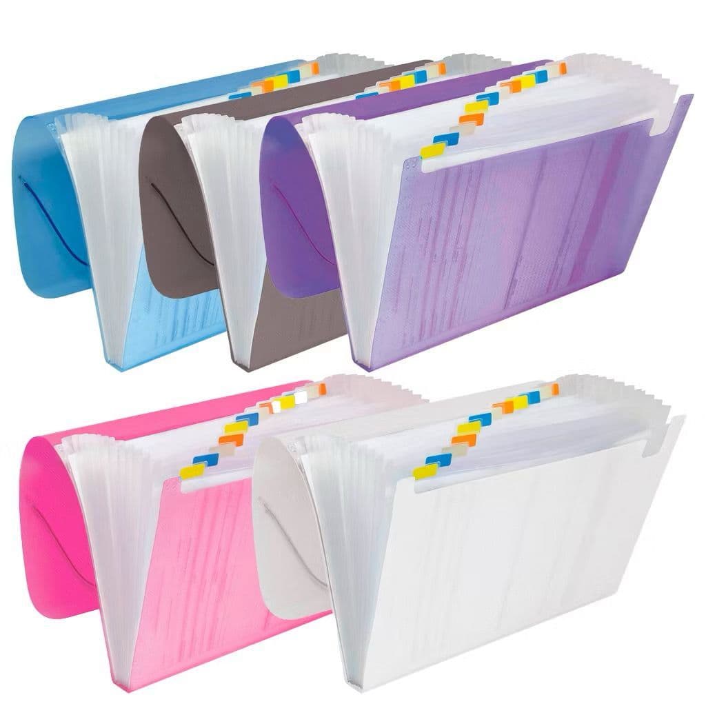 Pasta Sanfonada A4 12 Divisórias Várias Cores Unidade ACP