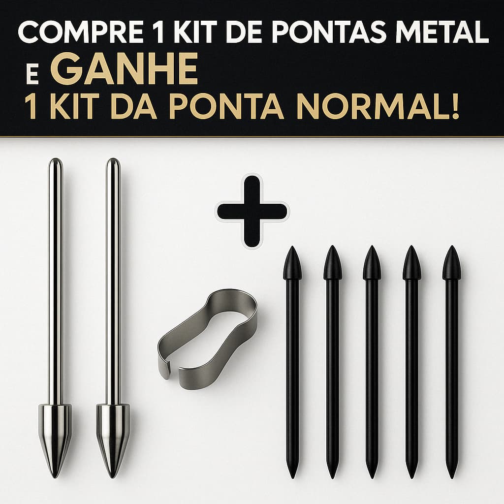 Pontas de METAL para Caneta S Pen Samsung Refil S6 Lite S7 S8 S9 S22 S23 S24