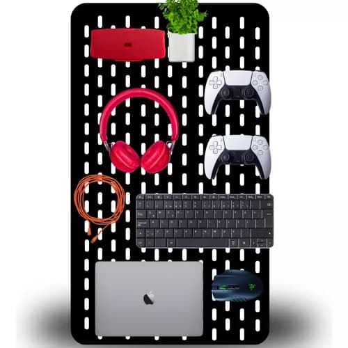 Pegboard Painel Organizador Gamer Setup Escritório Ajustável