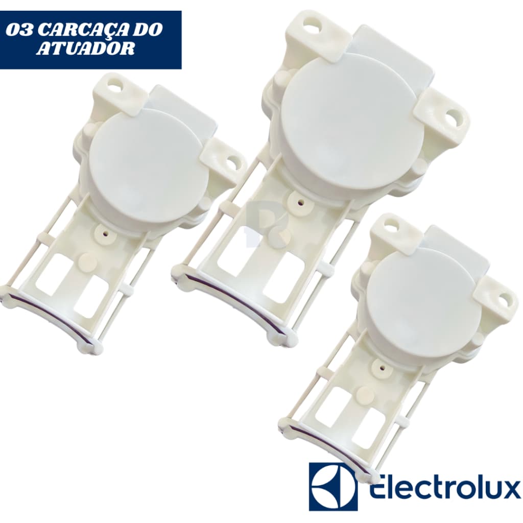 Kit 3 Carcaça do atuador de Freio Lavadoura Electrolux Ltd15 Lt13b Lf15f
