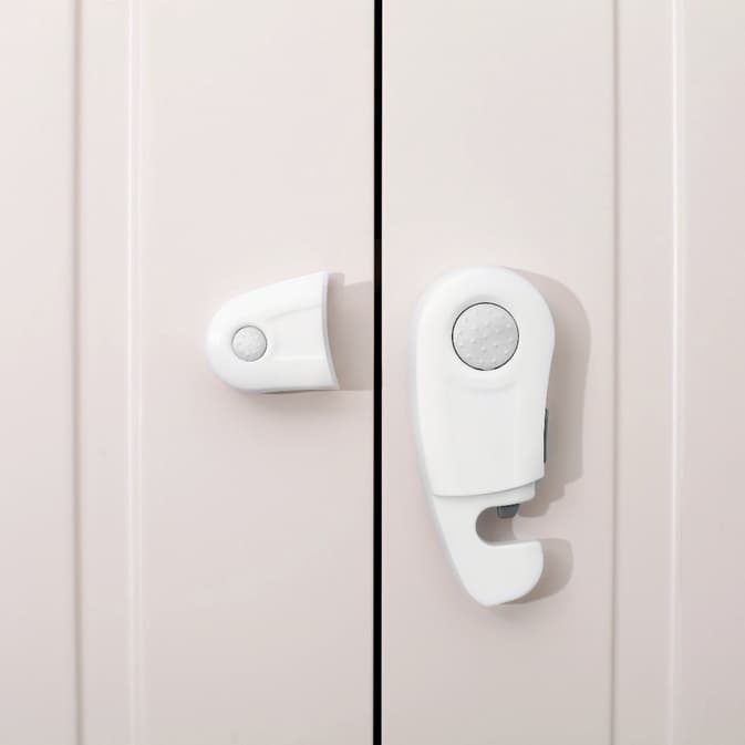 Trava De Segurança Para Armário Para Bebê e Crianças Gancho - Ibimboo