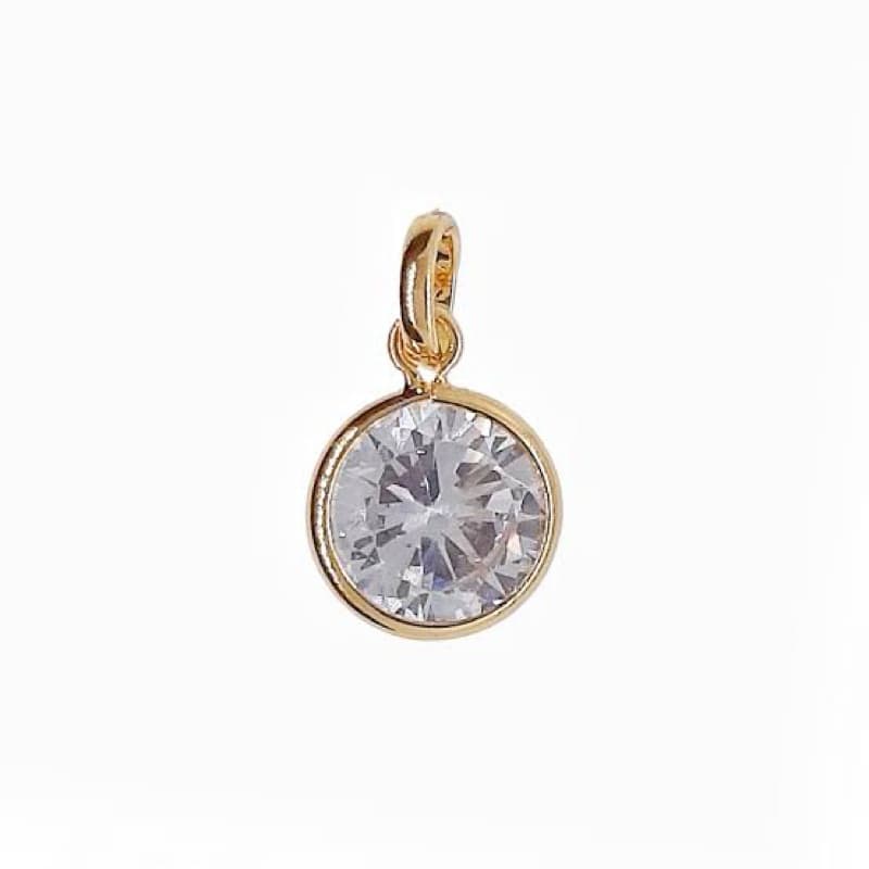 Pingente de Ponto de luz pequeno banhado a ouro 18k