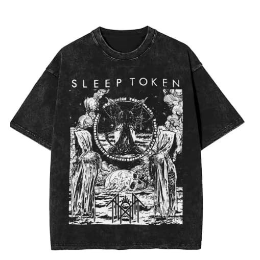 Camiseta Camisa Blusa Algodão Unissex  sono pesado banda tokens Sleep Token