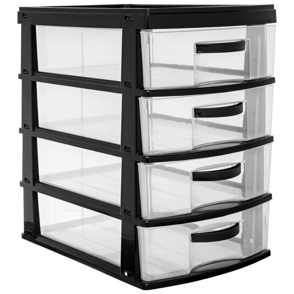 Gaveteiro Organizador Plástico 4 Gavetas Multiuso Jaguar