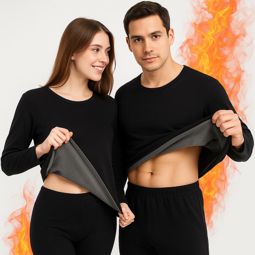 Conjunto Segunda Pele Flanelada Inverno Frio Masculino Feminino