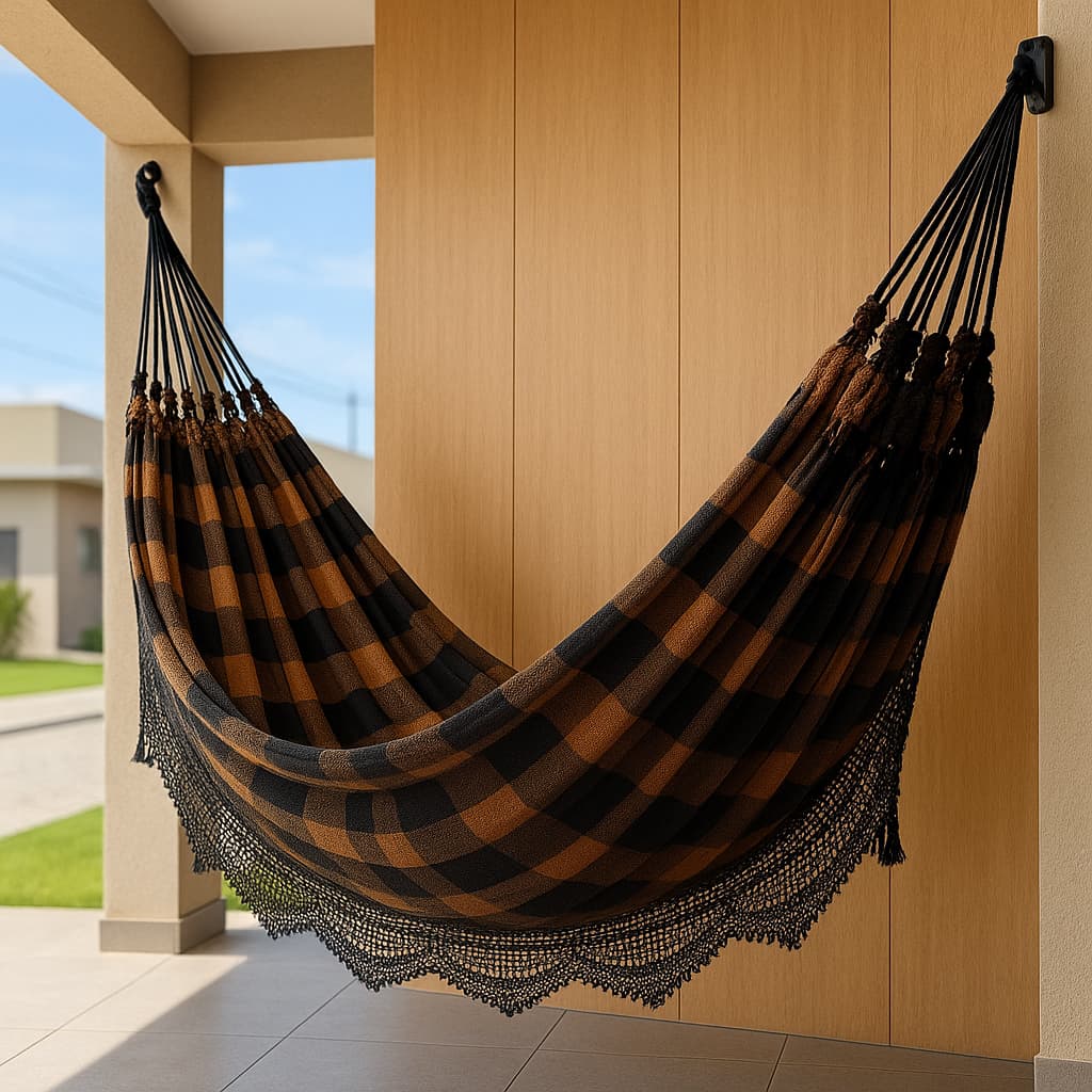 Rede de Dormir Casal 100% Algodão Reforçada 4,50m – Luxo e Conforto Modelo Jaguaruana