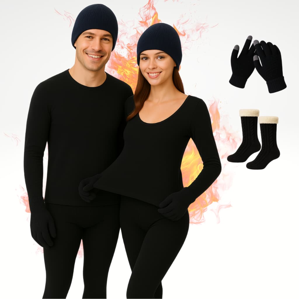 Kit De Frio Conjunto Segunda Pele Térmico + Meia + Luva Inverno Firo