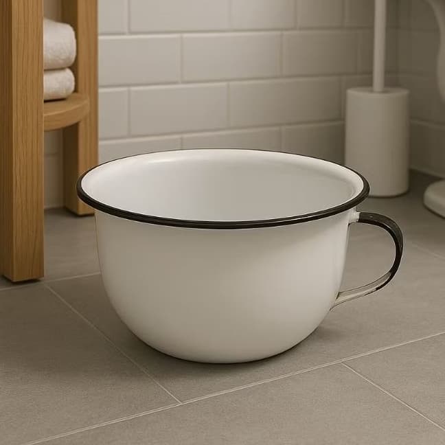 Urinol Pinico Adulto Idoso Esmaltado Capacidade 3,20 Litros