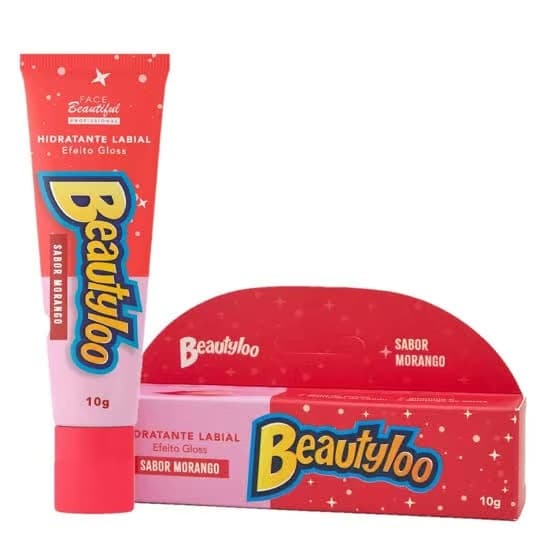 Hidratante Labial Beautyloo Sabor Morango Face Beautiful 10g