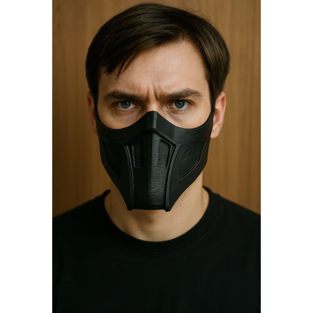 Máscara Cosplay - Estilo Noob Saibot Mortal Kombat