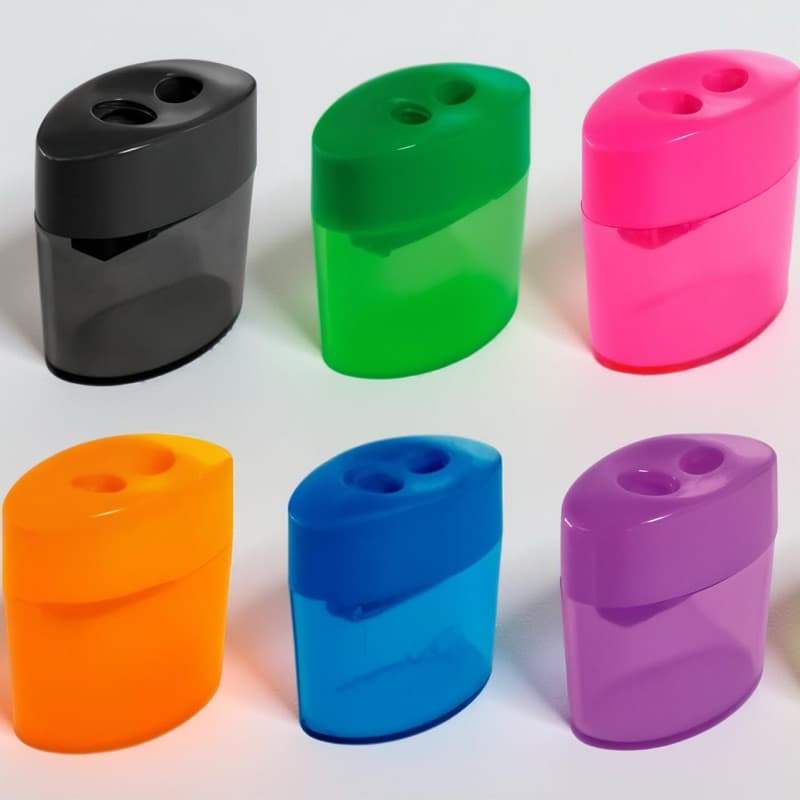 kIT 3 Apontadores Oval com Depósito Duplo Leo E Leo