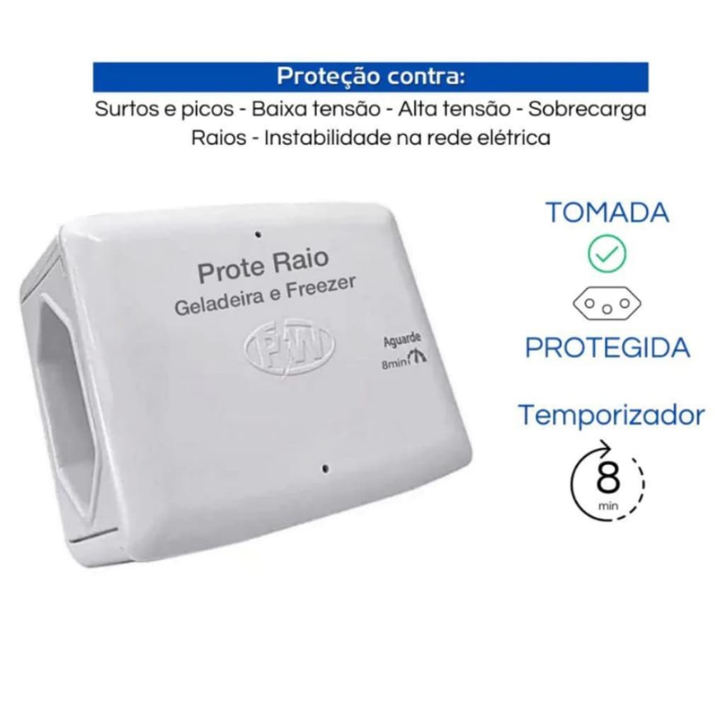 KIT com 2 Protetores Elétricos ProteRaio Geladeira e Freezer PW - Campeão de Vendas! -