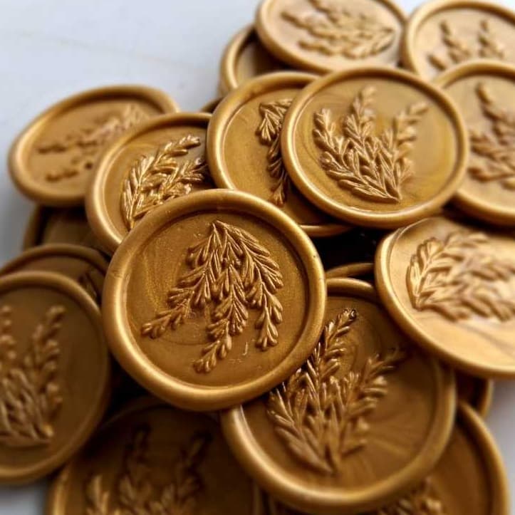 12 Lacres de Cera artesanal para convites de casamento > Envio Imediato > com dupla face